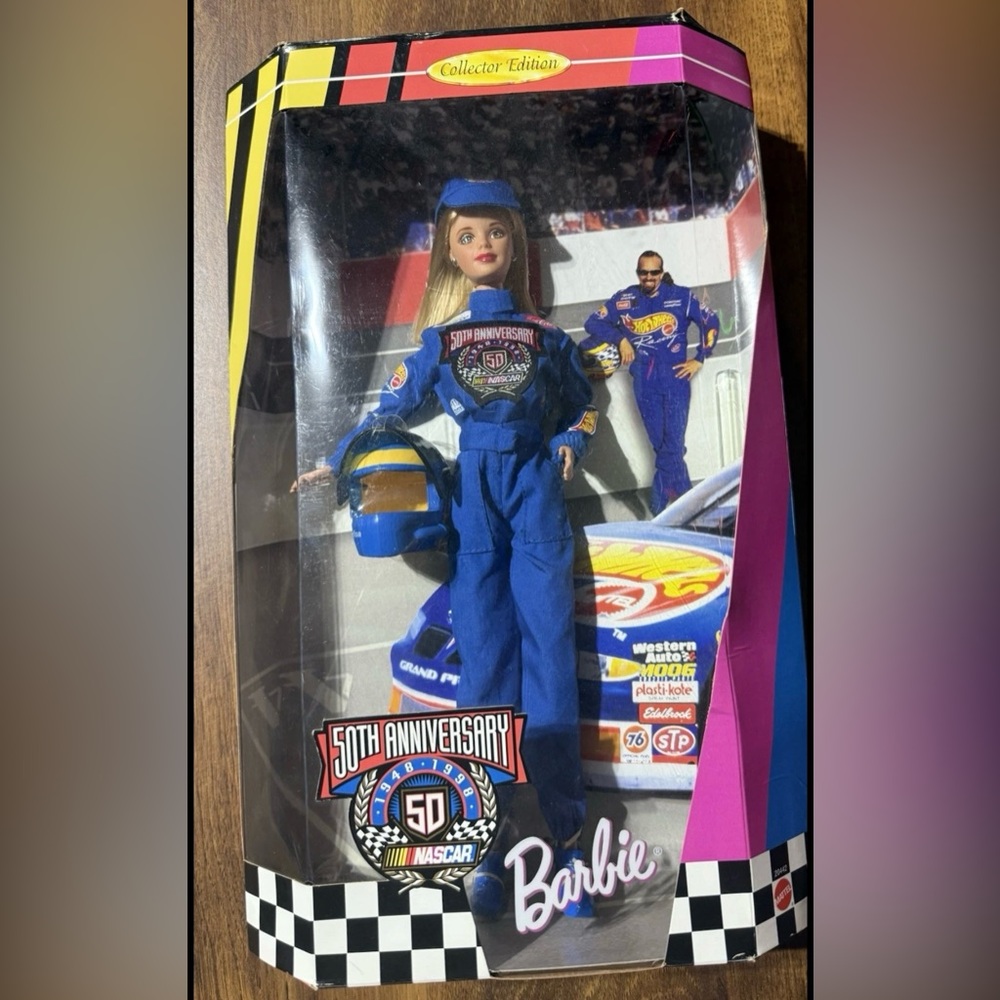 Mattel Barbie 50th Anniversary NASCAR Collector Doll Mattel